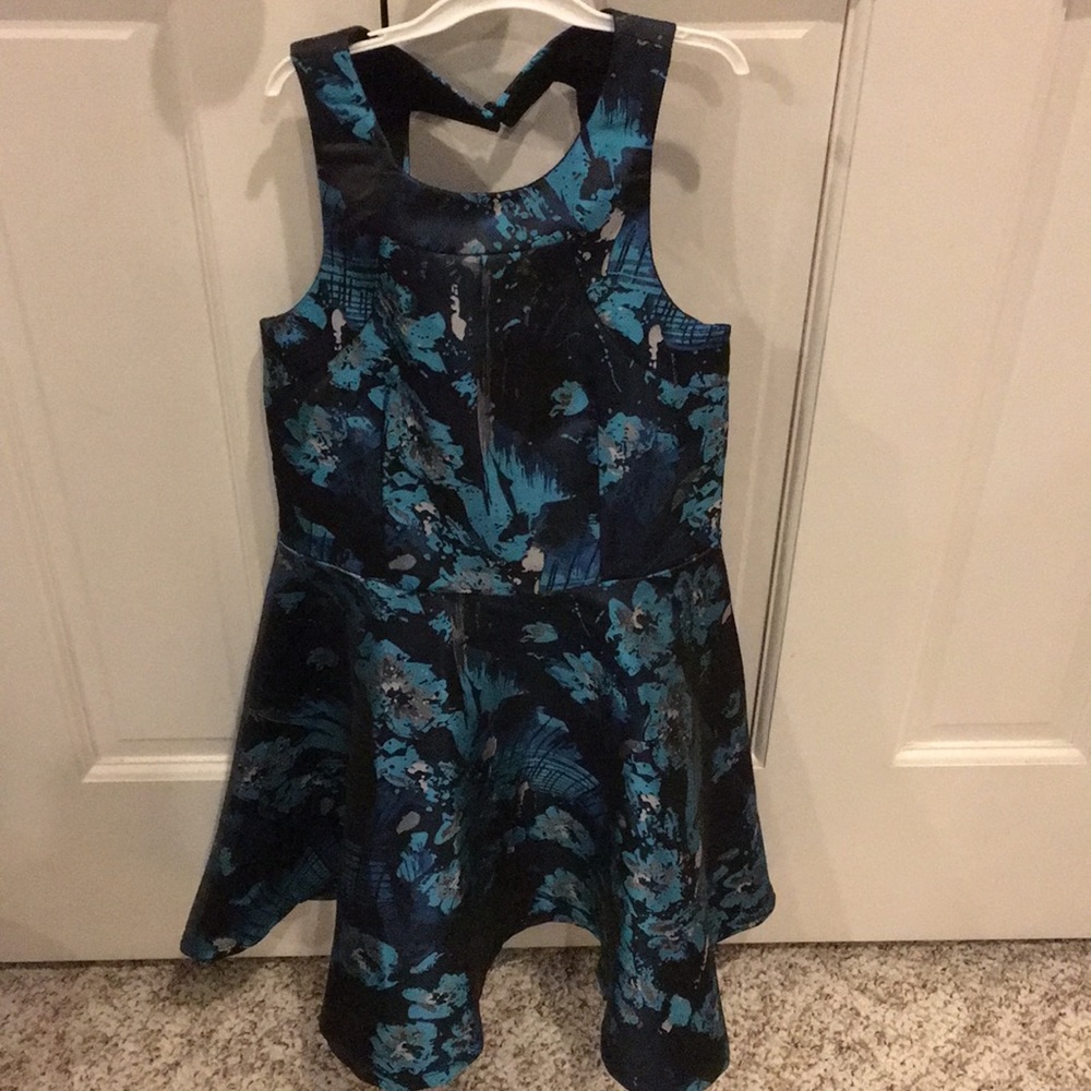 Miss Behave gorgeous holiday dress - navy & teal